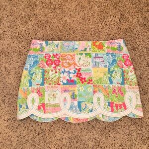 Lilly Pulitzer Scalloped edge skirt